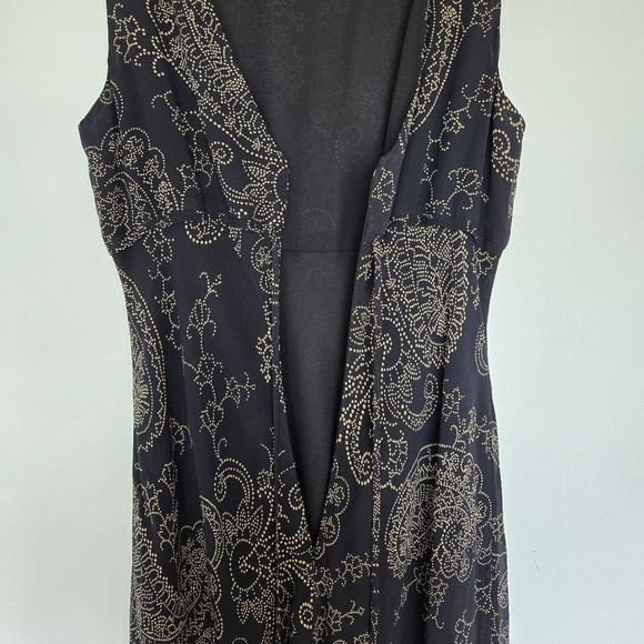 Yves Cossette Depeche Mode Silk Paisley‎ Women's 12 Vtg Y2K 90s Whimsigoth Fairy - Picture 12 of 15